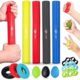 Barra de terapia flexible, barra flexible para terapia física y barra de resistencia para codo de golfista, tendinitis