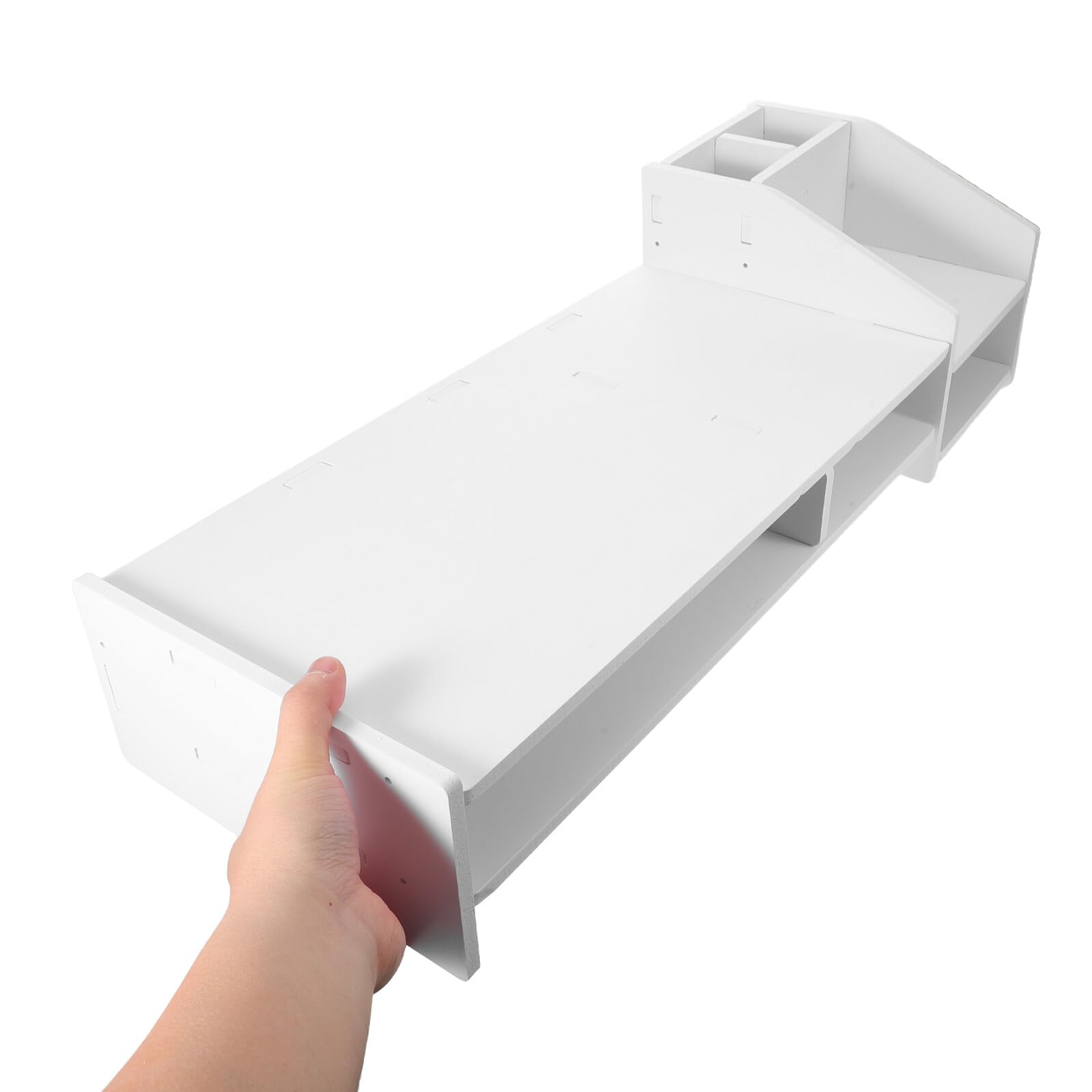 Ergonomiczny Podstawa pod Monitor Komputerowy z Szufladą Do Biurka Stabilny Stojak Ekran PC Organizer pod Laptopa Do Domu i Biura Podwyższenie Powierzchni Roboczej