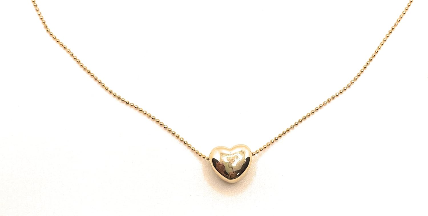 Gold Heart Necklace for Women, Heart Necklace for Women, Gift for Her, Women Jewelry, Women Gifts, 18K Gold Plated Heart Necklace, Dainty Love Pendant, Small Heart Necklace, Gold Necklace