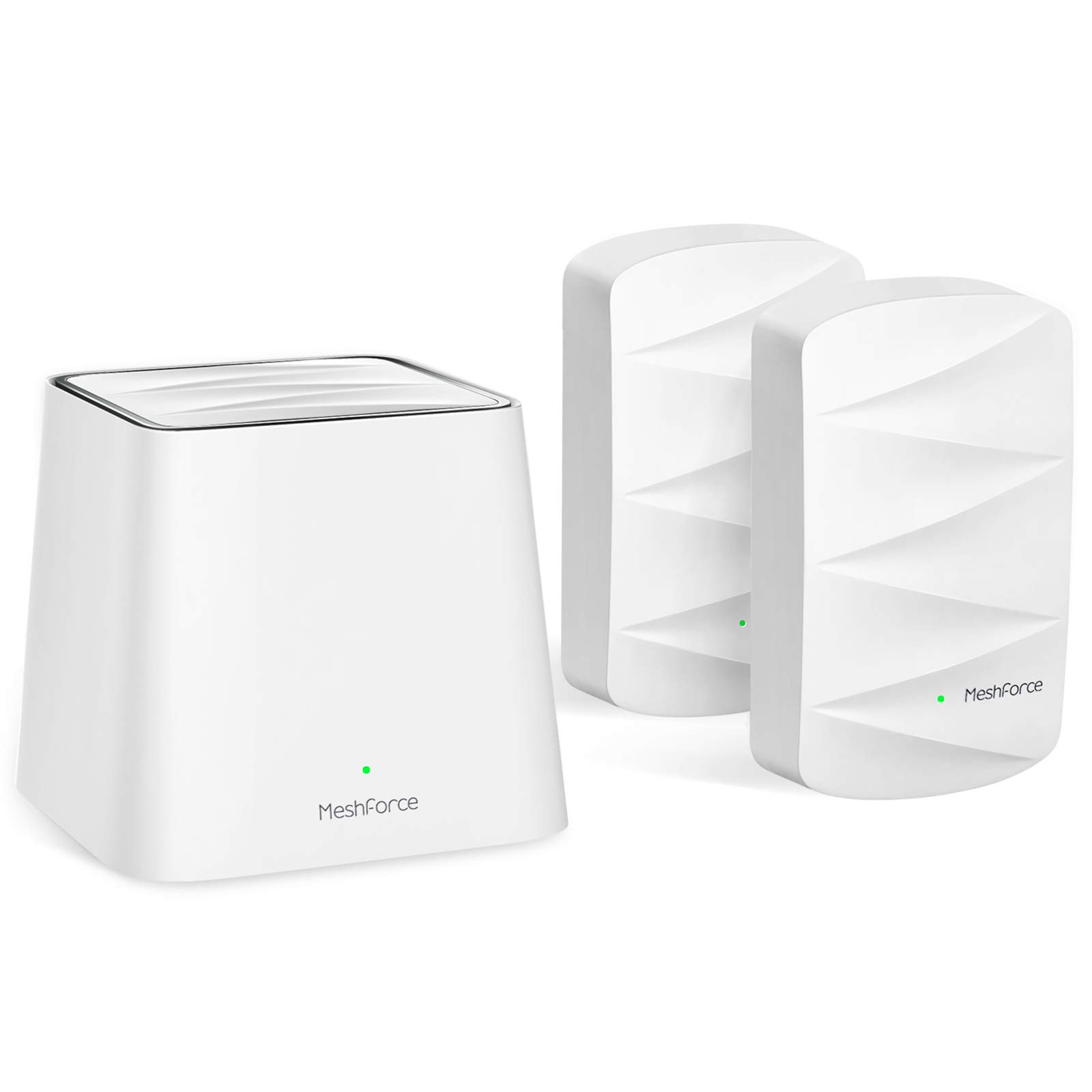 MeshforceM3 Mesh WiFi System, Mesh Router for Wireless Internet, Up to 4500 sq.ft (6+ Rooms) Whole Home Coverage, WiFi Router Replacement, Parental Control, Plug-in Design (1 WiFi Point & 2 Dots)