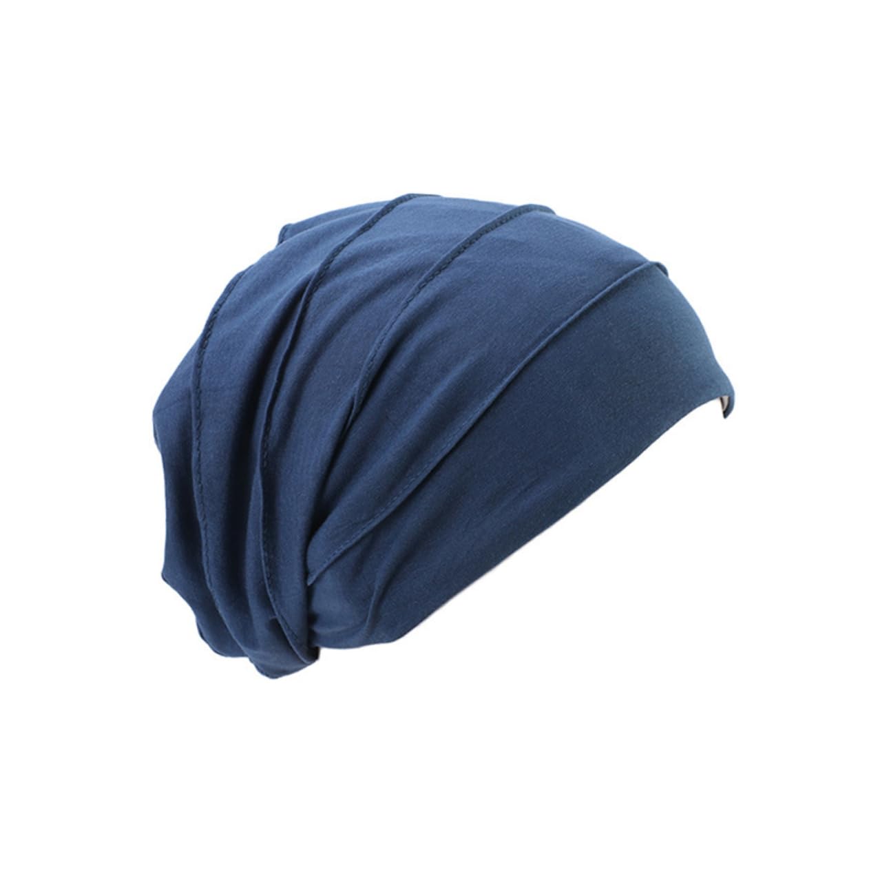 Cuffia Da Notte Reversibile In Raso Per Donna, Regolabile, Morbida, Taglia Unica (Blu Reale)