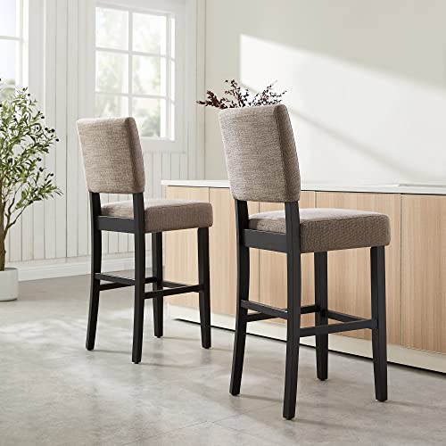 Image of Leick Home Brax Bar Stool, Gray, Black