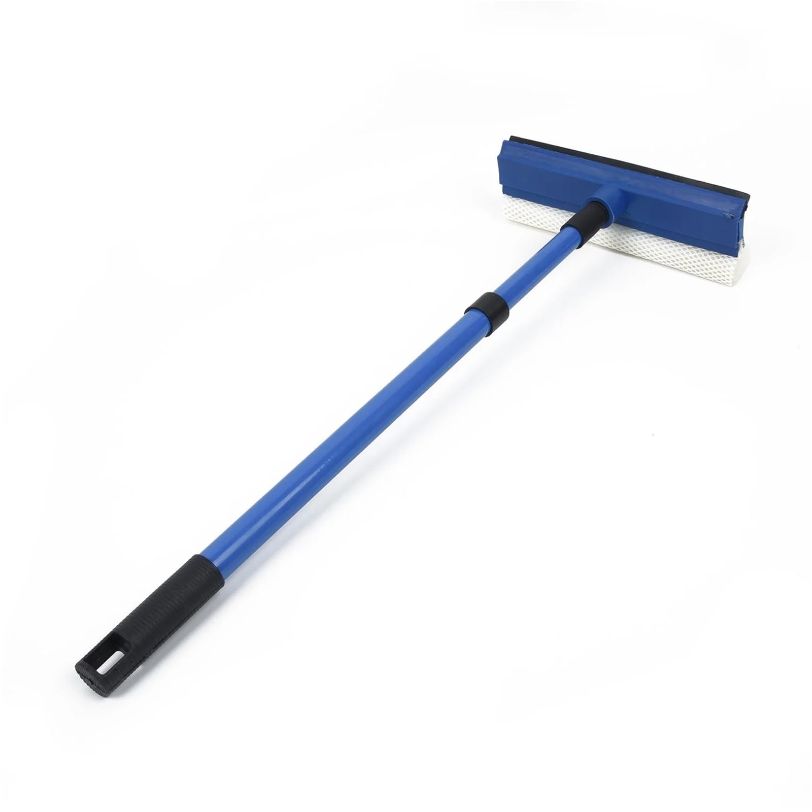 Shower Squeegee For Glass Doors 2 In 1 Telescopic Window Glass Cleaner Wiper Long Handle Sponge Brush Mop Squeegee Cleaning Tool