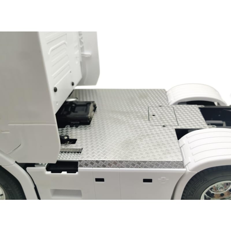 Metalowa płyta antypoślizgowa dekoracja deska do Tamiya 1/14 zdalnie sterowana ciężarówka SCA 770s 56368 ulepszenie części DIY