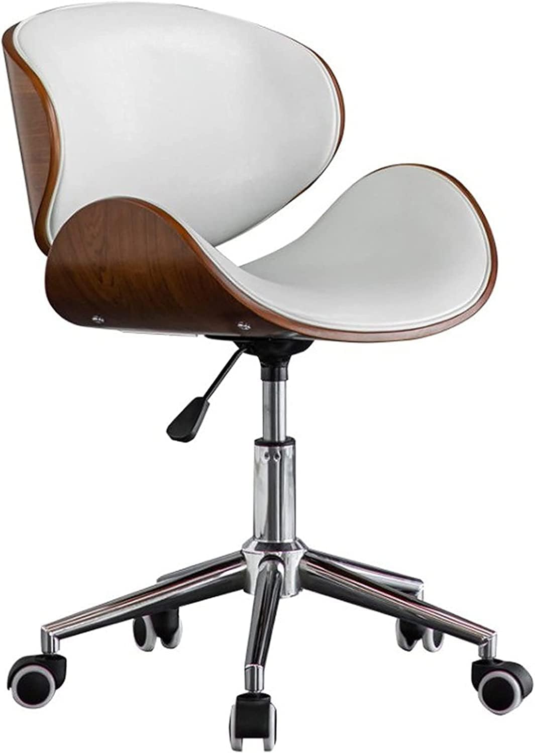 PIPONS Home Office Chair Swivel Desk Chair Low Back Faux