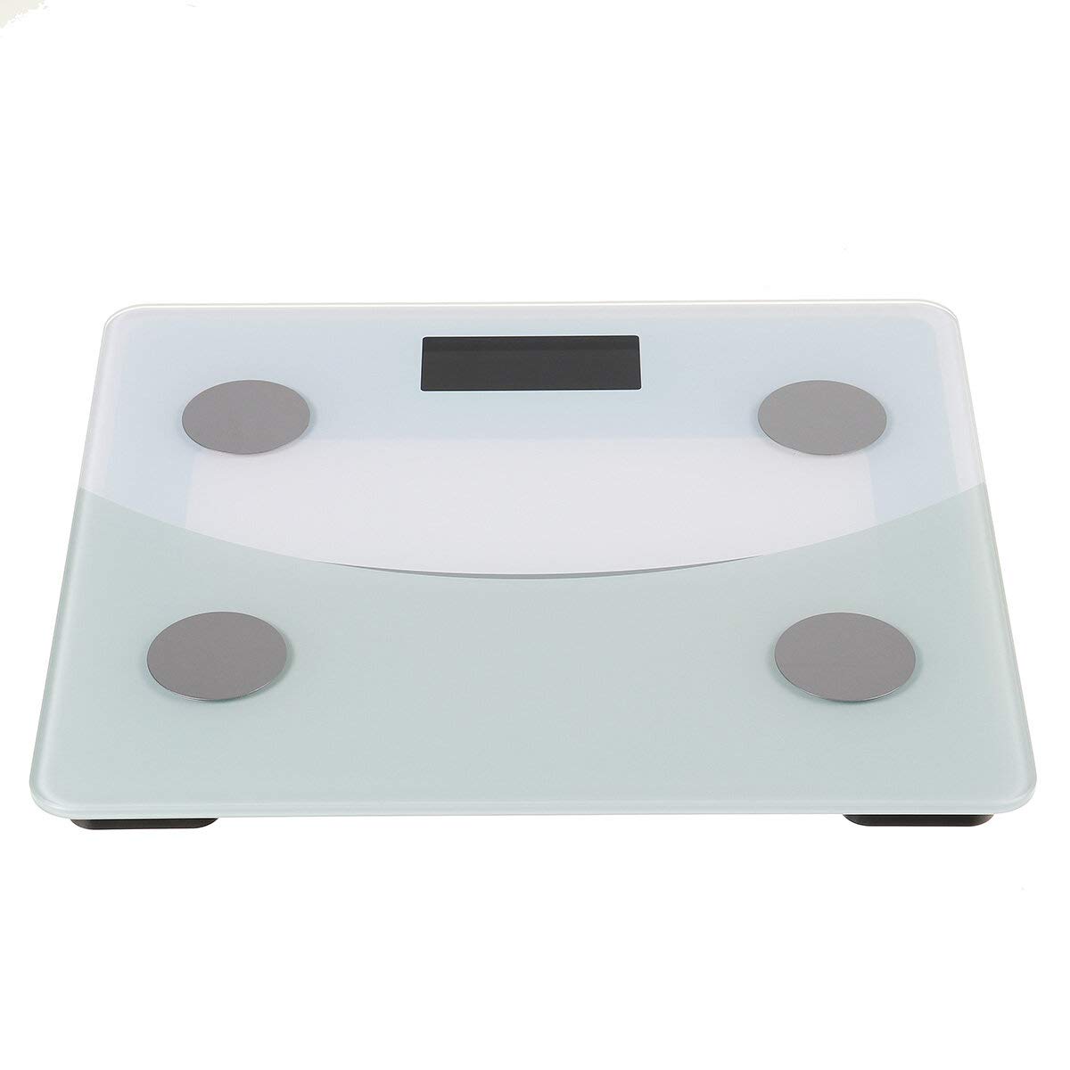 modny design 180 kg Zakres pomiarowy Waga Bluetooth z cyfrowym wyświetlaczem LED Overbold APP Waga łazienkowa Waga ciała Wireless Smart Digital (kolor: czarny) (czarny)