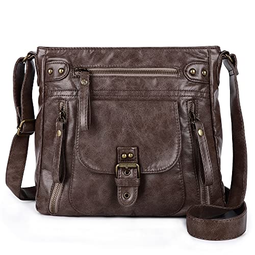 Image of Angel Kiss Crossbody Bags Shoulder Bags and Handbags for Women Multi Pocket Daily Soft Hobo Purses Medium Size