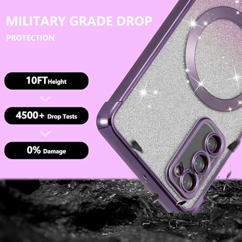 Coque Samsung S20 FE 5G anti-choc évite rayures MagSafe violette