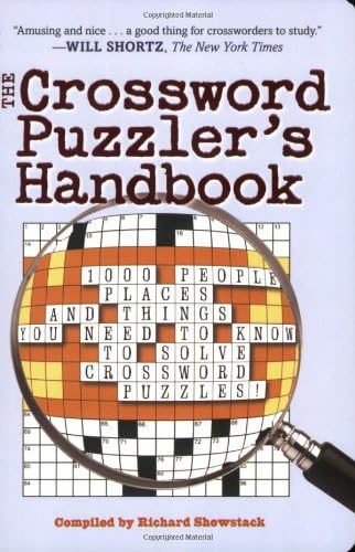 The Crossword Puzzler's Handbook: 1000 People, Places, and Things You Need  to Know to Solve Crossword Puzzles!