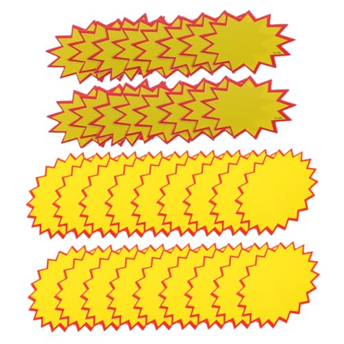 OUNONA Versatile Pricing Tags 300pcs Star Shape Retail Sale Tags Easy-to-Write Surface for Supermarkets