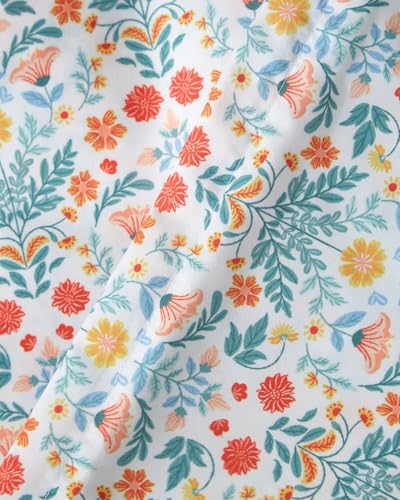 Image of Duvet Cover Queen Size Set - Extra Soft Floral Duvet Cover 90 x 90 with 2 Pillow Shams - Comfy, Breathable Floral Bedding Set - Hotel Luxury & Fade Free with Zipper Closures and Ties - Amalfi Blooms