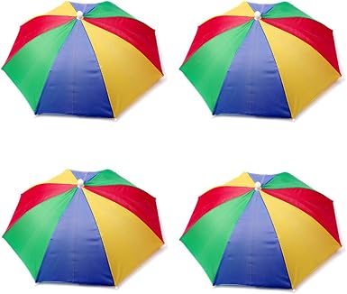 Minelife 4 Pack Rainbow Umbrella Hat 