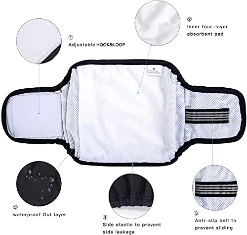 Acdok Dog Belly Bands, Male Dog Diapers Washable Belly Band For Male Dogs, Reusable Male Dog Belly Wraps For Doggy Puppy #TOP5