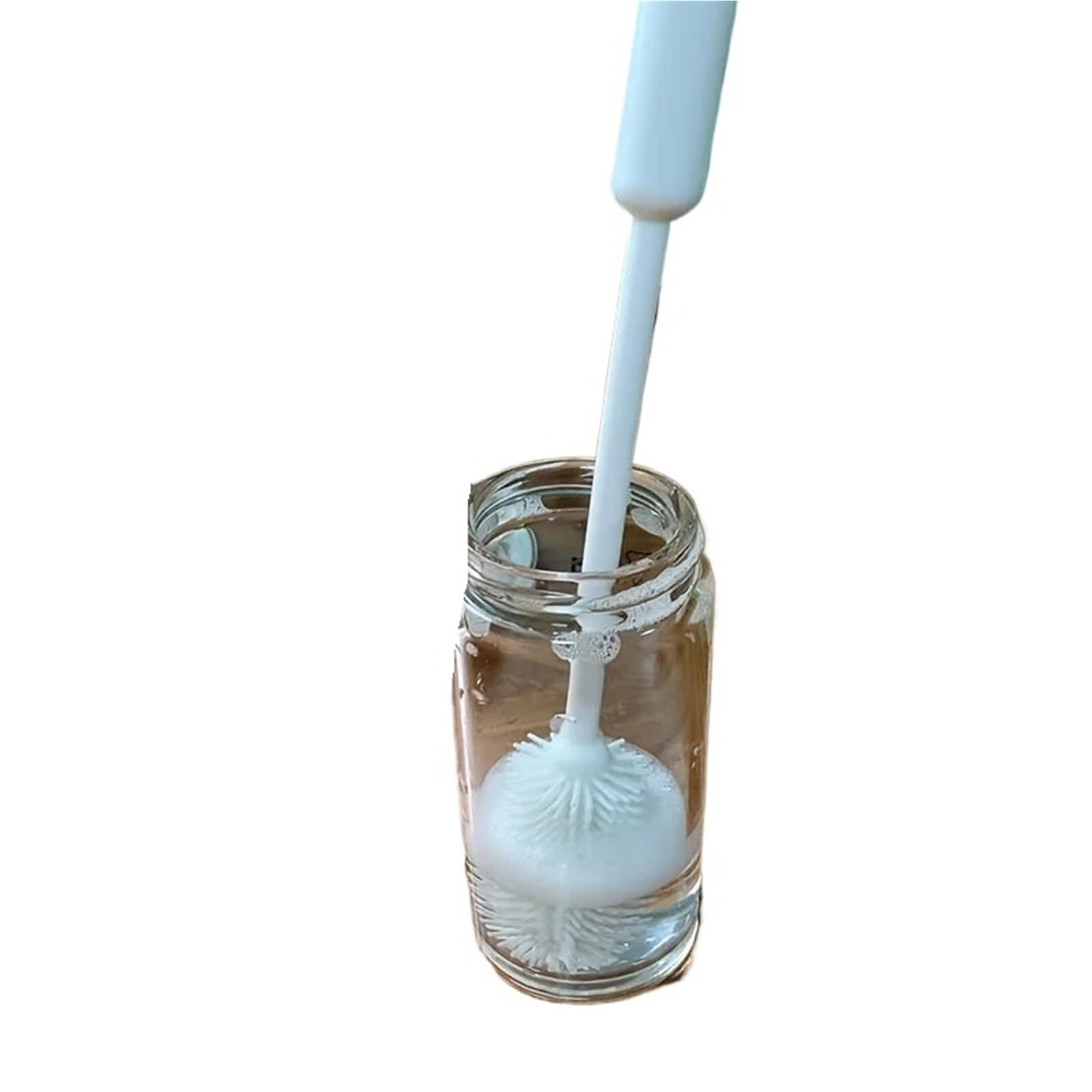flaschenbürste 1 STÜCK Tassenbürste Flaschenbürste Silikon Isolierte Tassenflaschen-Reinigungsbürste(White)