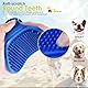 BRILLIRARE 2 Stück Badebürste Gummistriegel, Hochwertige Weiche Silikonbürsten Bürste mit verstellbarem Griff für Hunde Katzen Haustier Kurzhaar & Langhaar mit Massageeffekt, Shampoo Schrubben Kämme
