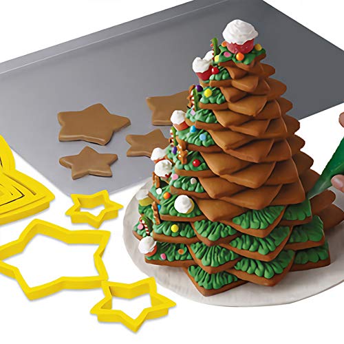 Set 6 Formine Per Biscotti A Stella Di Natale - Stampini In Plastica Per Decorazioni Torte E Biscotti - 4
