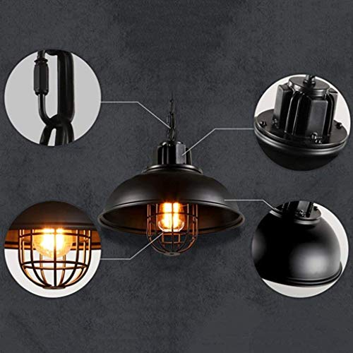 Lustre E27 style industriel pour restaurant et hôtel - 5
