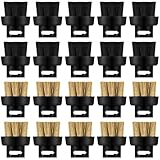 Honeydak 20 Pieces Steam Cleaner Brush Head Includes 10 Pcs Nylon Brushes 10 Pcs Brass Brushes Steam Cleaner Accessories Replacement Parts Bulk Mop Parts for Hard Surface