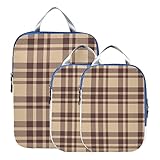 Almacenamiento multifuncional: los cubos de embalaje grandes y pequeños se pueden utilizar para diferentes propósitos de embalaje. Para un fácil acceso. La bolsa grande puede contener una camisa de una semana/la bolsa pequeña puede contener ropa interior/calcetines de una semana.