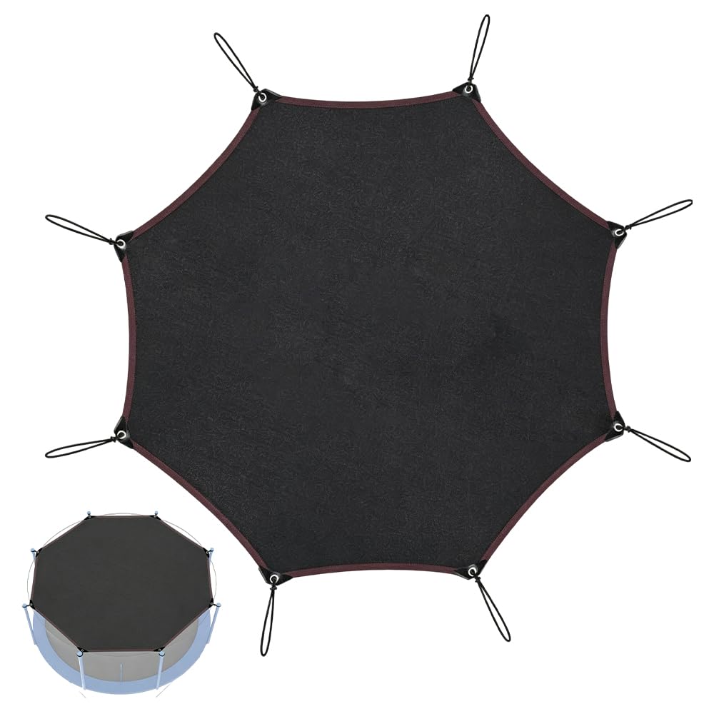 Trampolin Sonnenschutz Abdeckung Ø 305cm, Trampolin Überdachung Abdeckung für 8-Stangen-Trampolin, UV-Beständiges Sonnenschutznetz, Trampolin Zubehör für Outdoor, Hinterhof, Spielplatz