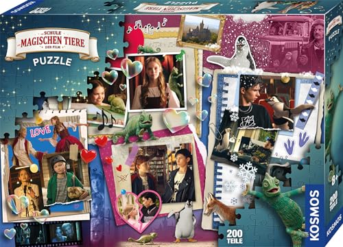 KOSMOS 684457 Die Schule der magische Tiere Puzzle zum Film, 200 Teile, Romance, Puzzle ab 8 Jahre für Mädchen und Jungen,