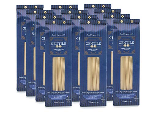 Pasta Spaghetti, Gentile, Gragnano-Napoli, Case of 12 bags (500g each)