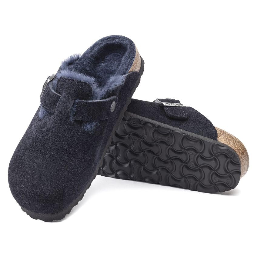 Image of Mocha Suede Boston Shearling by Birkenstock