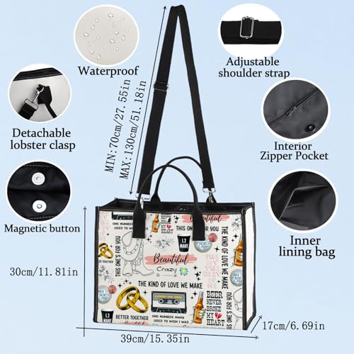 Bolso Tote de Lona Country Music para Fans miniatura 3