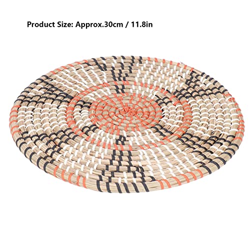 Coussin de café de paille tressé main petit format isolant table - 8