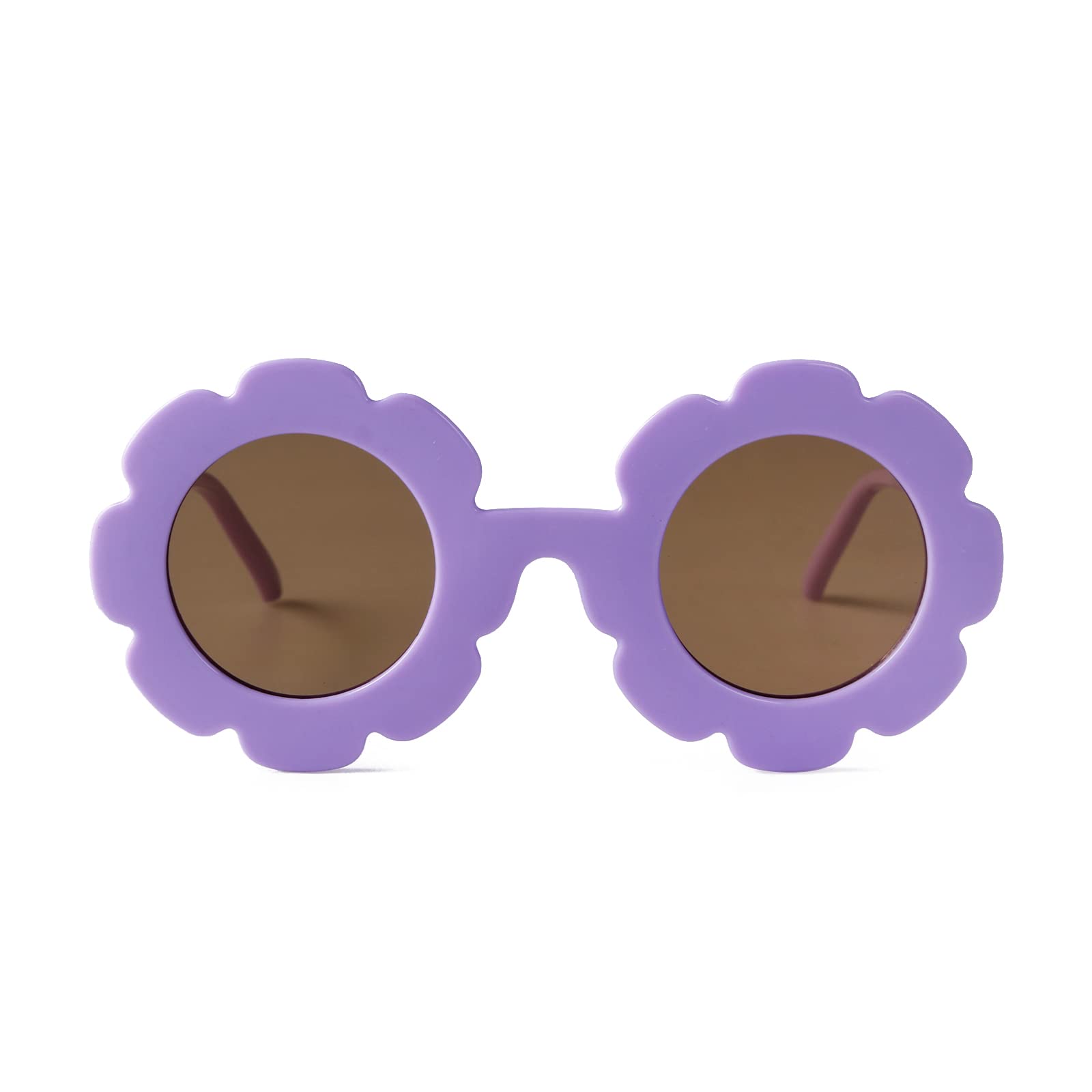 Sunglasses for Kids Round Flower Cute Glasses UV 400 Protection Children Girl Boy Gifts