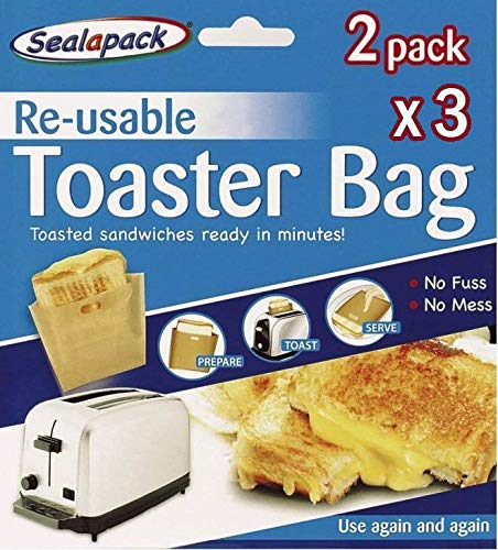 Sealapack - Bolsas de tostadora reutilizables (6 unidades, más de 600 usos)