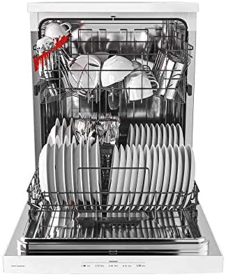 Hoover HDPN1L390OW Freestanding Full Size Dishwasher, 13 Place Settings, 60 cm Wide, Smart enabled, White