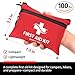 Protect Life Survival First Aid Kit for Home/Business, Camping Survival Kits | Mini Travel First Aid Kit | Camping Equipment | Small Kits for Car | Outdoor Emergency Survivals Pack - 100pcs