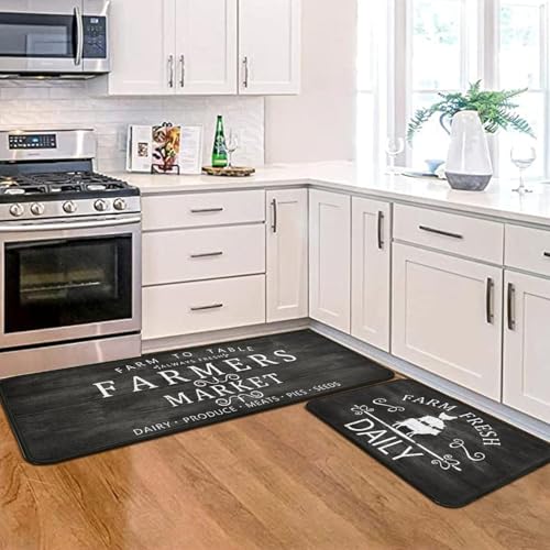 Tapis de sol anti-fatigue pour cuisine rustique et lavable - 6