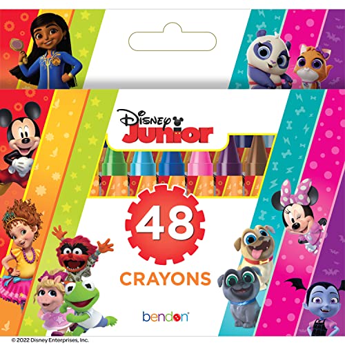Disney Junior 48 Count Crayons In Tuck Box #TOP4