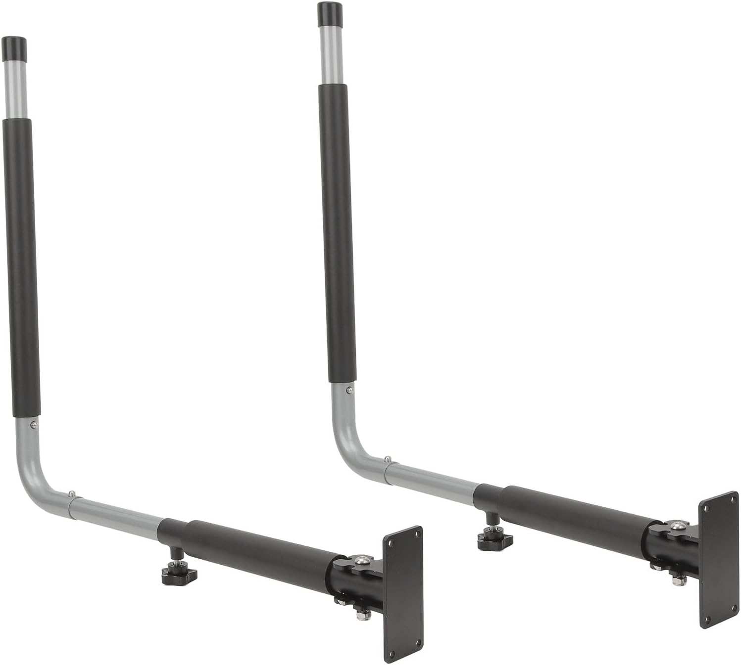 Foldable Telescopic Wall Mount Rack Sturdy Aluminum Alloy Storage Hanger with 50KG Load Bearing for Car Roof Box Kayak Canoe Surfboard and More