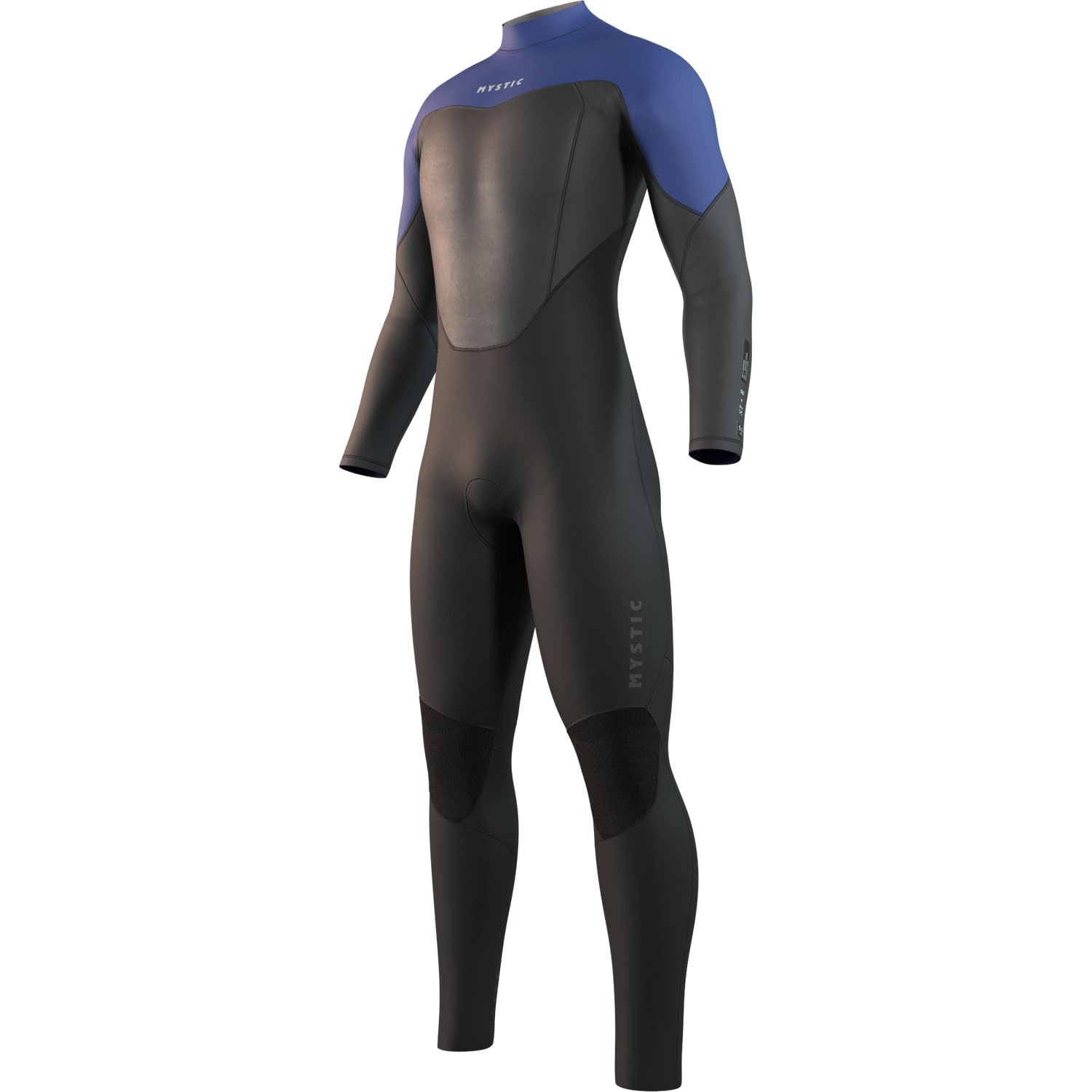 Mystic Star 3/2mm Back-Zip Fullsuit Wetsuit - Black/Blue 250027 LS