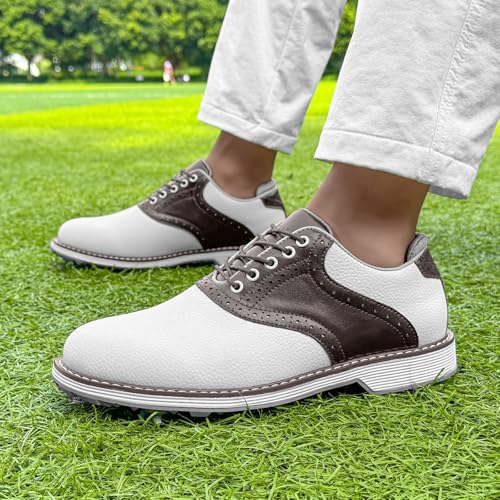 Zapatos de golf impermeables NGARY con 9 clavos para un agarre estable 2