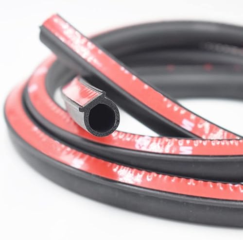 Miniatura 6 de Tira de sellado grande en forma de D, sello de puerta de 0.649 pulgadas de alto x 0.57 pulgadas de ancho, insonorización para puerta automotriz,