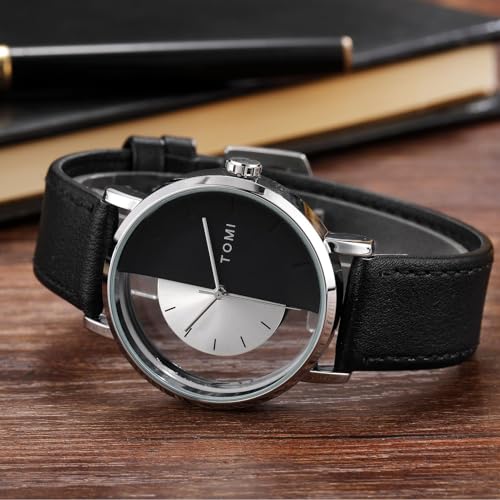Montre à quartz unisexe mode décontractée montre-bracelet étanche classique