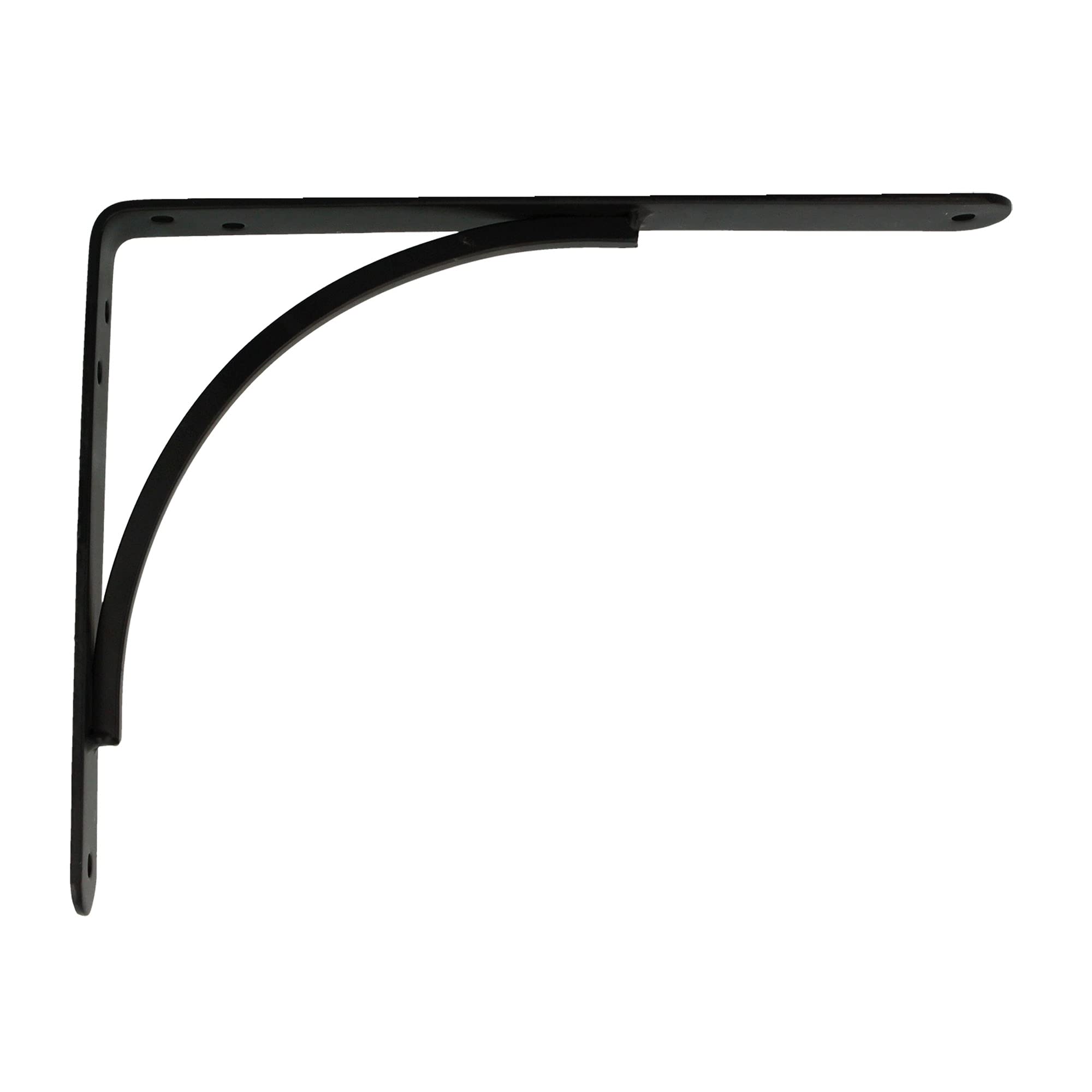 Amig - Shelf Bracket Stainless Steel Model 10, Black, 200 x 150 mm