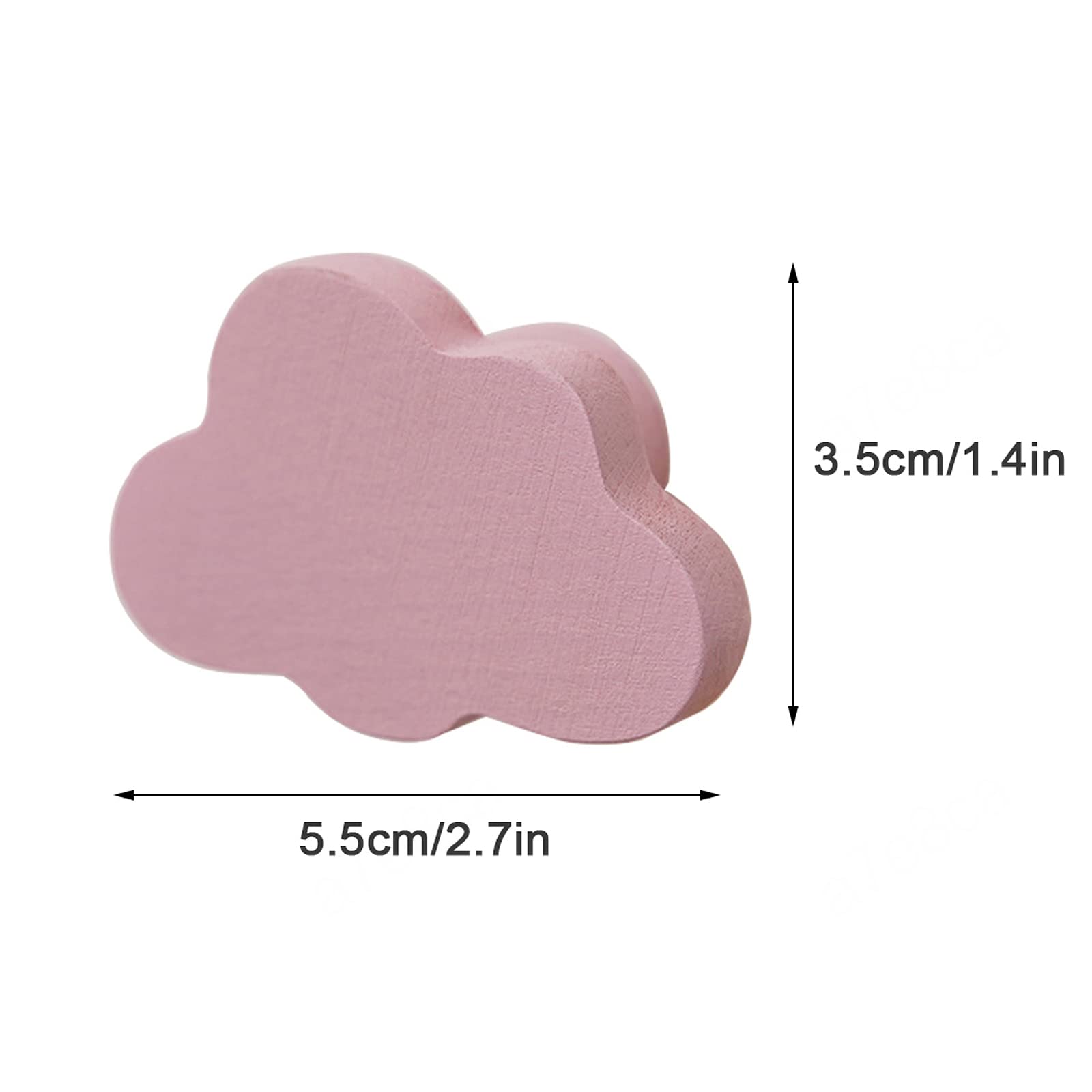 6 x maniglie per mobili in legno originale,maniglie per armadietti da cucina,pomelli e maniglie per camere per bambini,maniglie per cassetti a forma di nuvola dei cartoni animati,Clouds-Rawwood