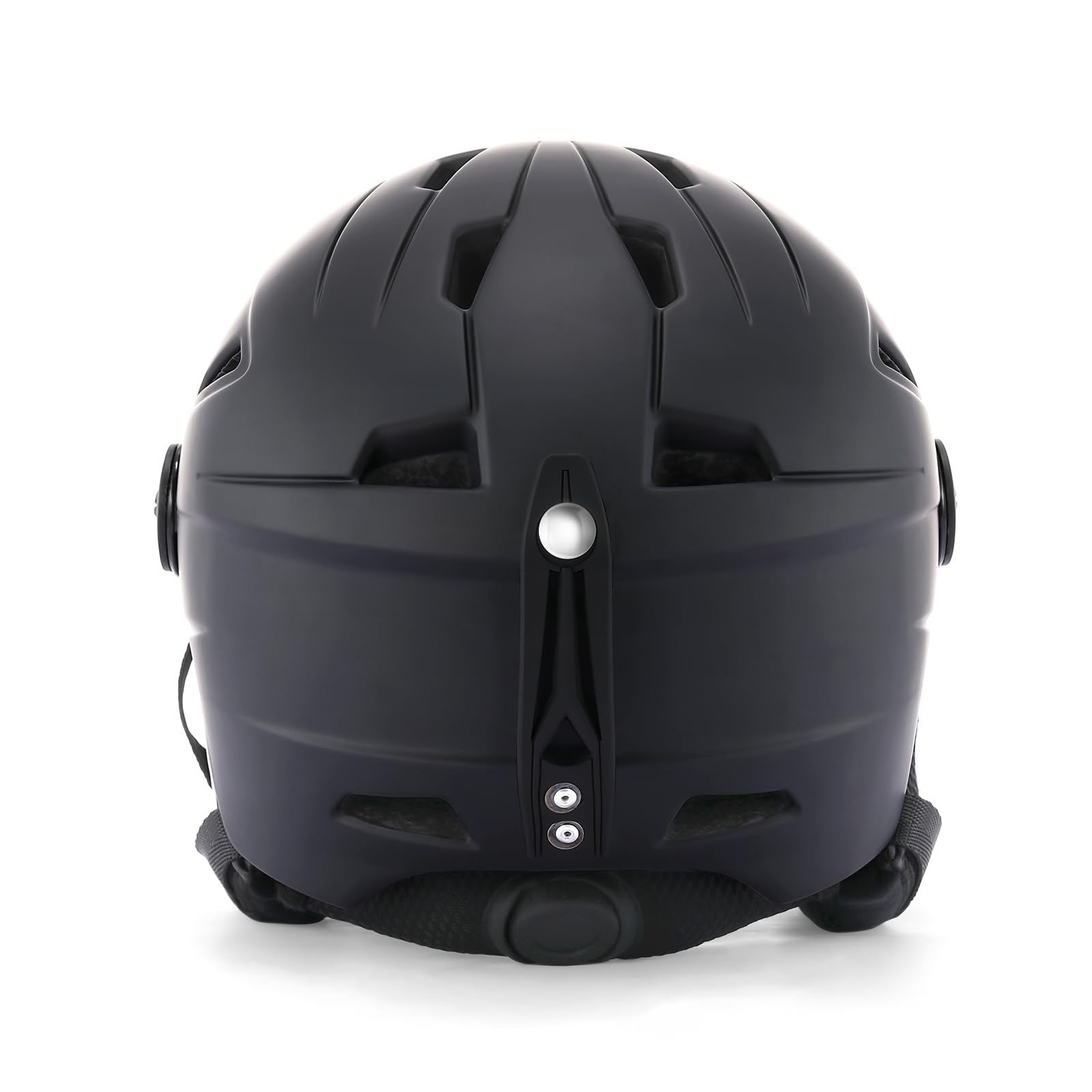 TOMSHOO Casque de Ski avec Visière Détachable, Casque de Snowboard pour Adulte Femme Homme Certifié Professionnel Casque de Neige avec Amovible intégré Visiere