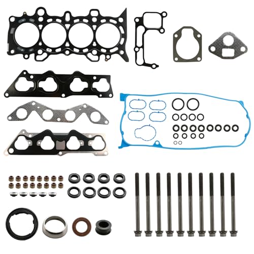 Image of Cylinder Head Gasket Set with Bolts Compatible with 2001 2002 2003 2004 2005 Honda Civic DX LX Civic 1.7L D17A1 Replacement for HS26236PT-2 HSHO034 HBHO034