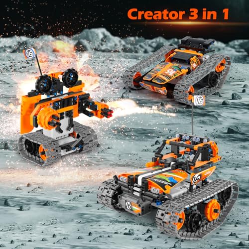 Building Toys STEM Robot Kit for Kids Ages 8-12, Remote Control Erector Sets Engineering Robotics Kits, Educational Birthday Gift for Boys & Girls 5-7 9 10 11 13 14+ Year Old - Image 6