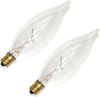 Westinghouse 60 watts CA10 Decorative Incandescent Bulb E12 (Candelabra) Warm White 2 pk
