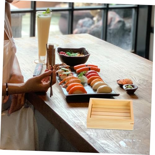 Plato de madera Zerodeko para sushi y sashimi miniatura 5