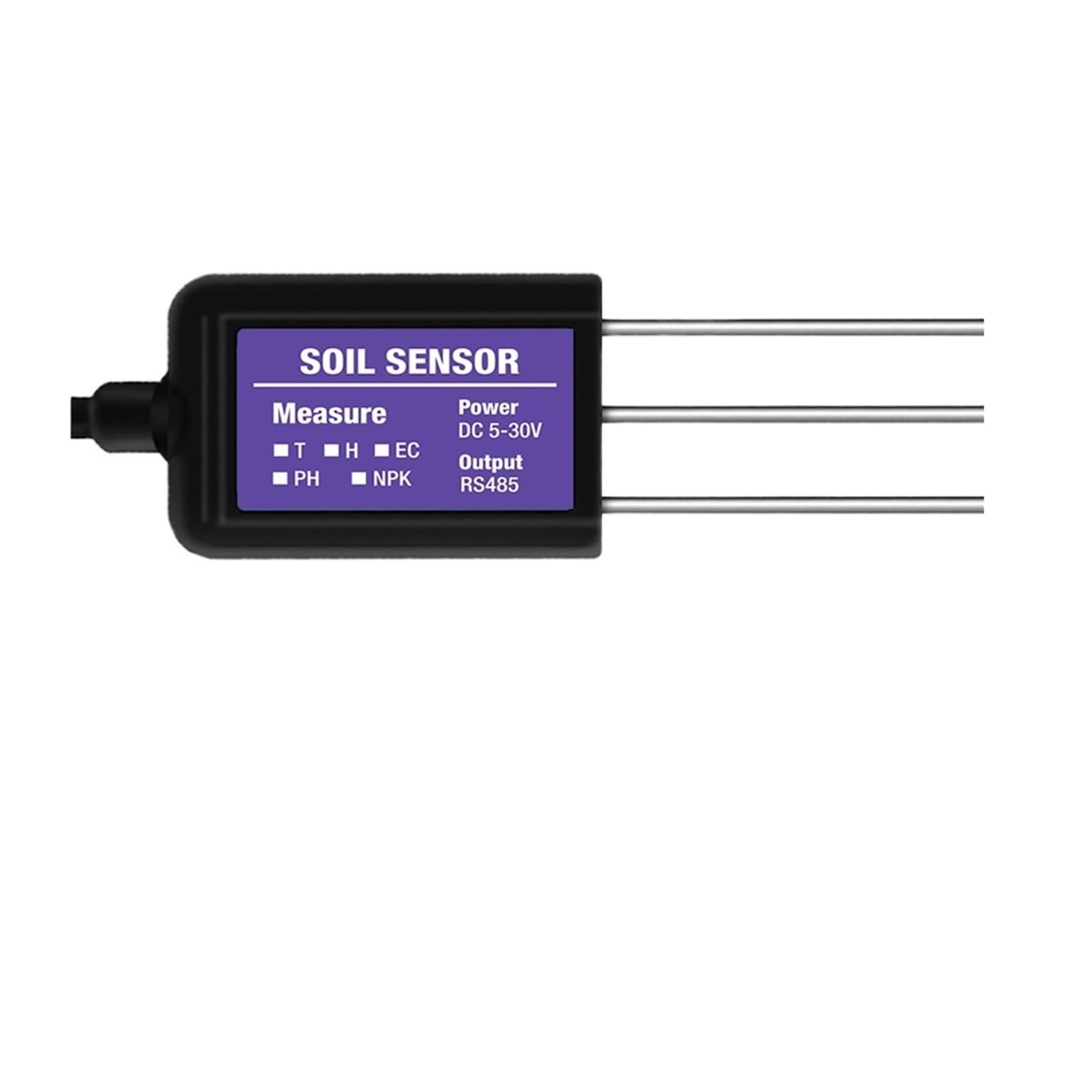 PXQCHAVLN RS485 Modbus Soil Sensor 7 in 1 Measures Soil Moisture Temperature Humidity EC PH NPK(Th-ec-npk)