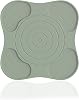Green Heat Resistant Mat for Air Fryer, Silicone Trivet Pad for Ninja Crispi Accessories, Non-Slip Microwave Splash Guard & Coffee Machine Mat
