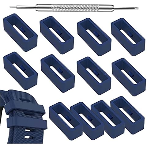 Nuyoah Gummi Uhrenarmband Schlaufe Verschlussring Halter 20mm 12Stk Cover